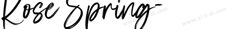 Rose Spring字体转换